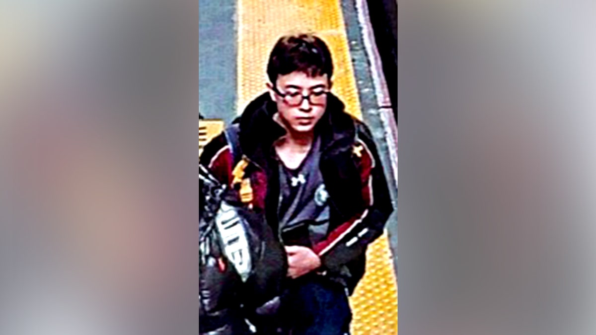 Thomas Medlin on surveillance video at Grand Central Station in New York City