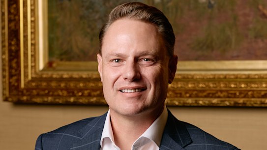 Brisbane Lord Mayor Adrian Schrinner at Brisbane City Hall after the last council meeting of 2025.