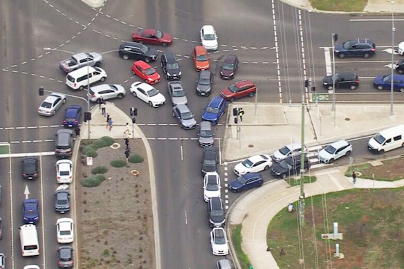 Police eventually shut down the operation, but organisers quickly switched to handing out fuel vouchers instead. 