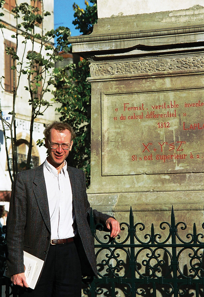 A portrait of Andrew Wiles.