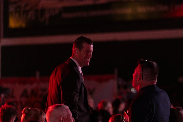 Ben Roberts-Smith at the Anzac Day dawn service in Currumbin.