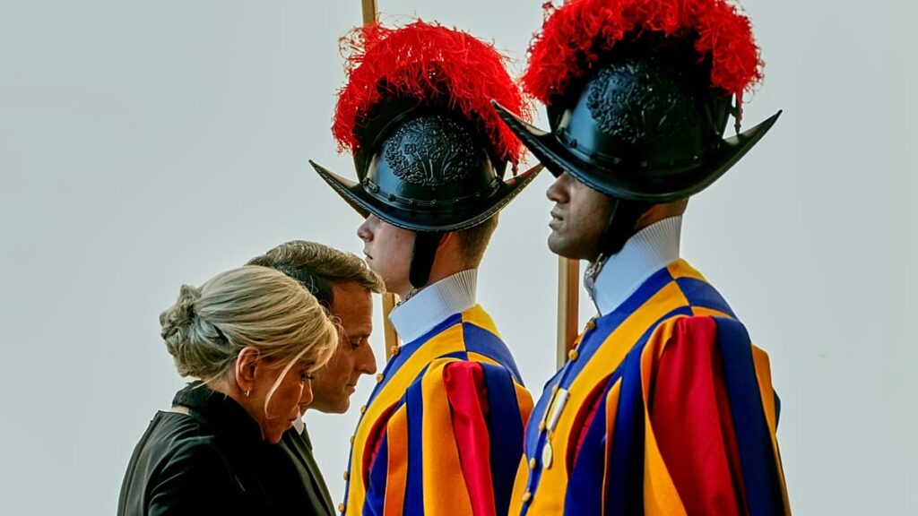 France's Macron and Pope Leo XIV hold first meeting at the Vatican