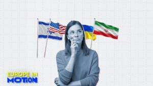 How do Europeans' political views shape their opinion of the Iran war?