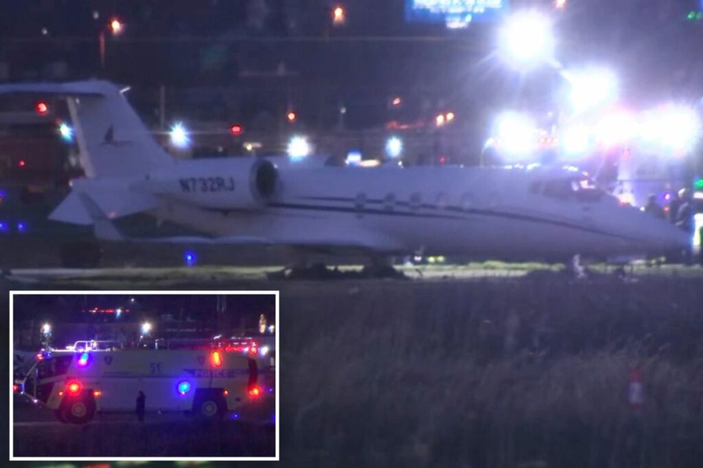 Private plane skids off runway at Teterboro Airport, shutting it down for an hour