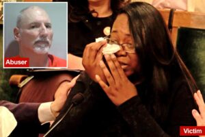 Heartbreaking moment sex abuse survivor begs Calif. Dems to change elder parole law