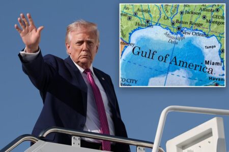 Trump riffs about naming the ‘Gulf of America’ after himself