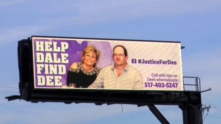 Billboard trolling Dale Warner goes viral after his murder conviction in wife Dee's case