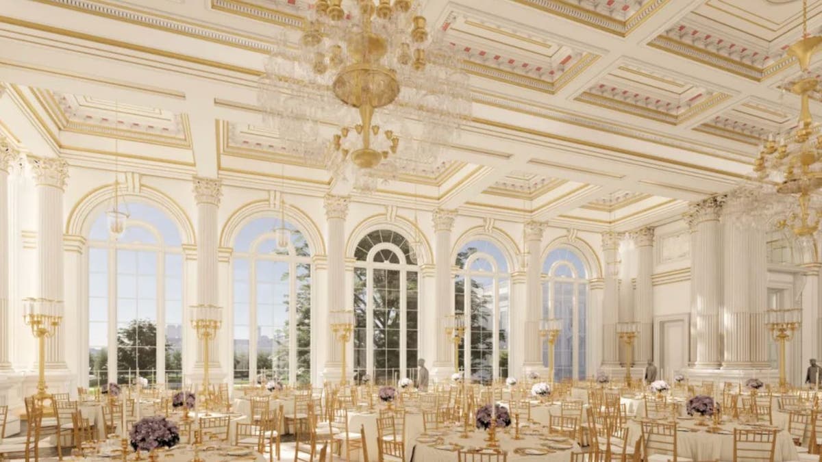Rendering of the new White House ballroom interior design.