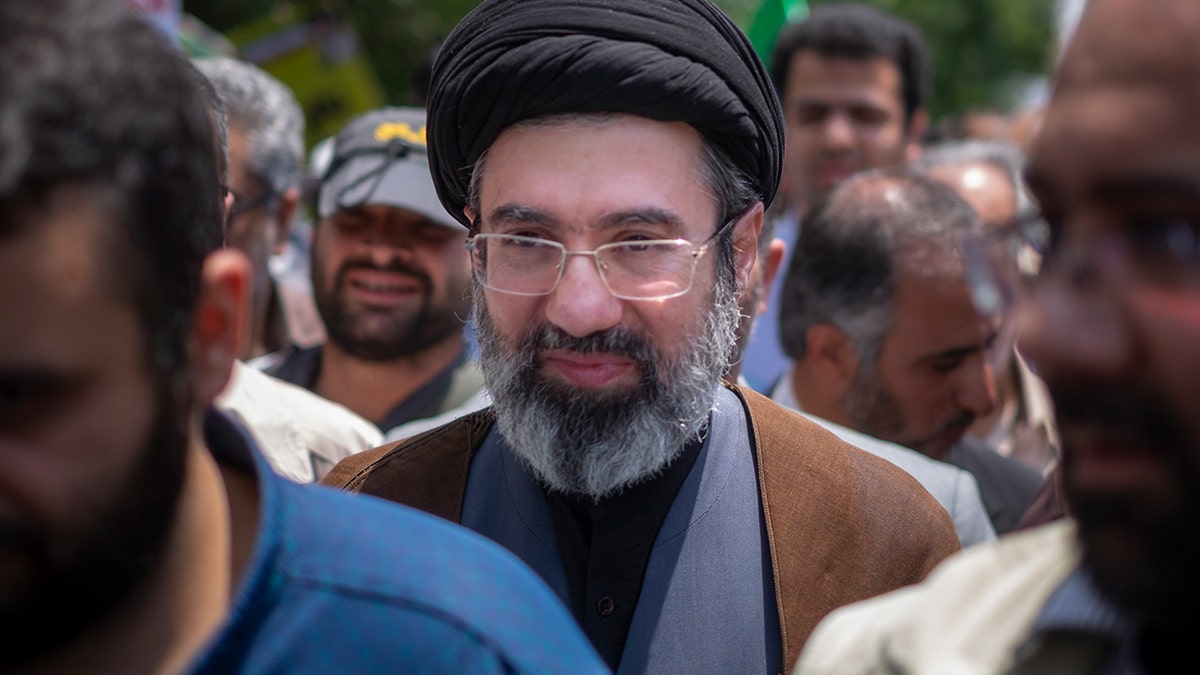 Mojtaba Khamenei attending a demonstration in Tehran