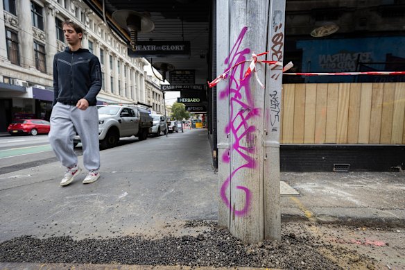 Chapel Street, Prahran, this month. Some traders fear there’s now a negative perception of the precinct.