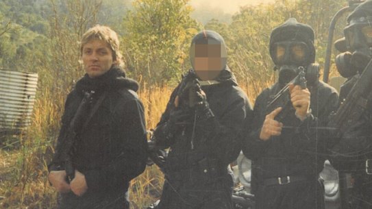 Former police officer Keith Banks (left) was the team leader of a Queensland police tactical assault group in July 1987 when a colleague was shot dead during a raid.