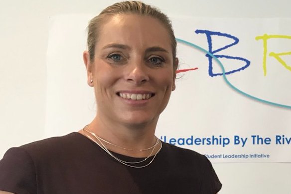 Woollahra Public School principal Kylie McKinnon when she previously taught at Hurstville Grove Infants School.