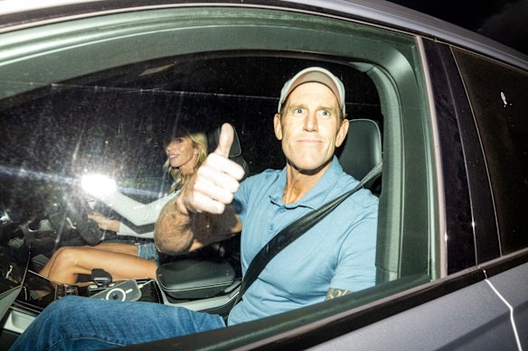 Roberts-Smith departs Silverwater Correctional Complex in Sydney on April 17 after being granted bail.