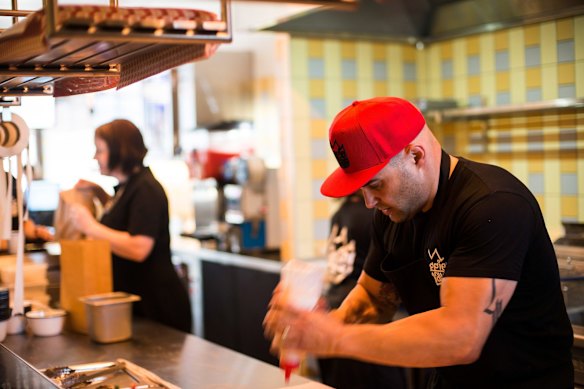 “There’s two types of people – those that wonder what will happen and those that make things happen”: Shane Delia at Biggie Smalls in Collingwood in 2015.