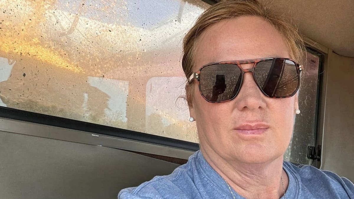 Ericka Kramer in a car