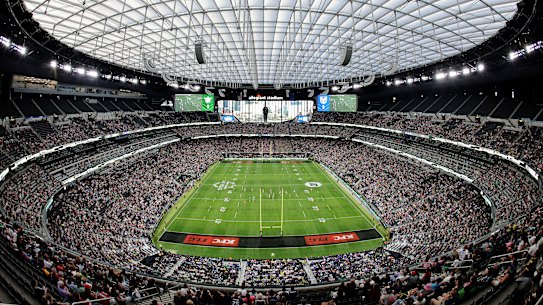 NRL at Allegiant Stadium earlier this month.