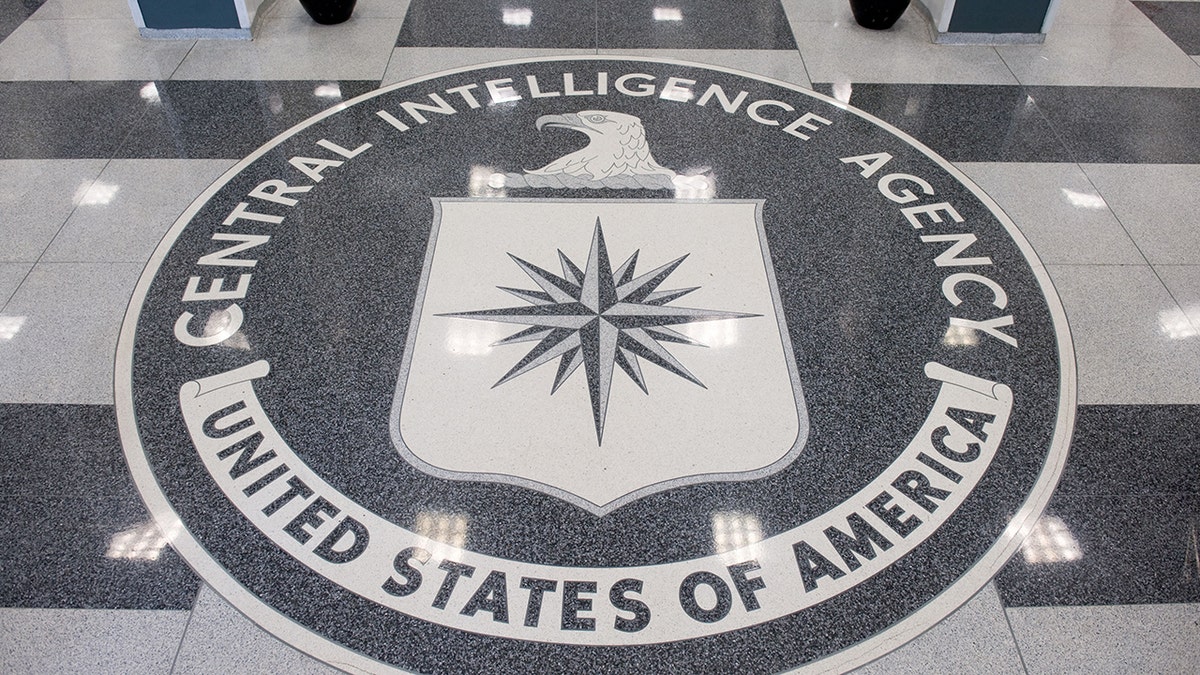 The CIA seal displayed in the lobby of CIA Headquarters in Langley, Virginia.