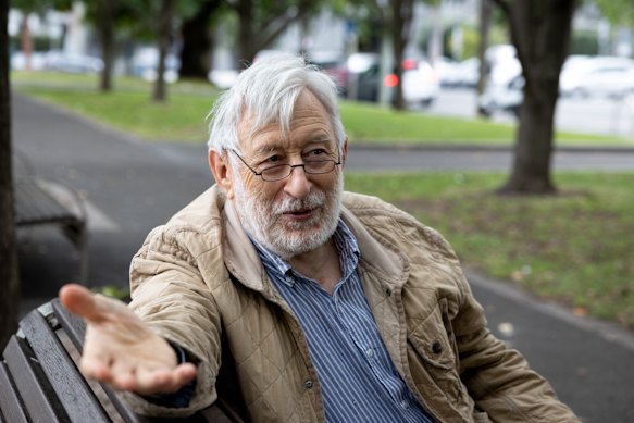 Alec Dempster in Argyle Square on Wednesday.