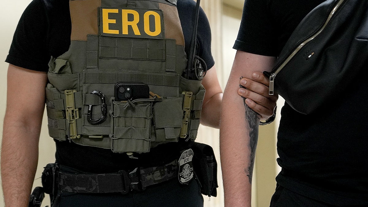 ICE agents detaining immigrants inside Federal Plaza courthouse in New York City