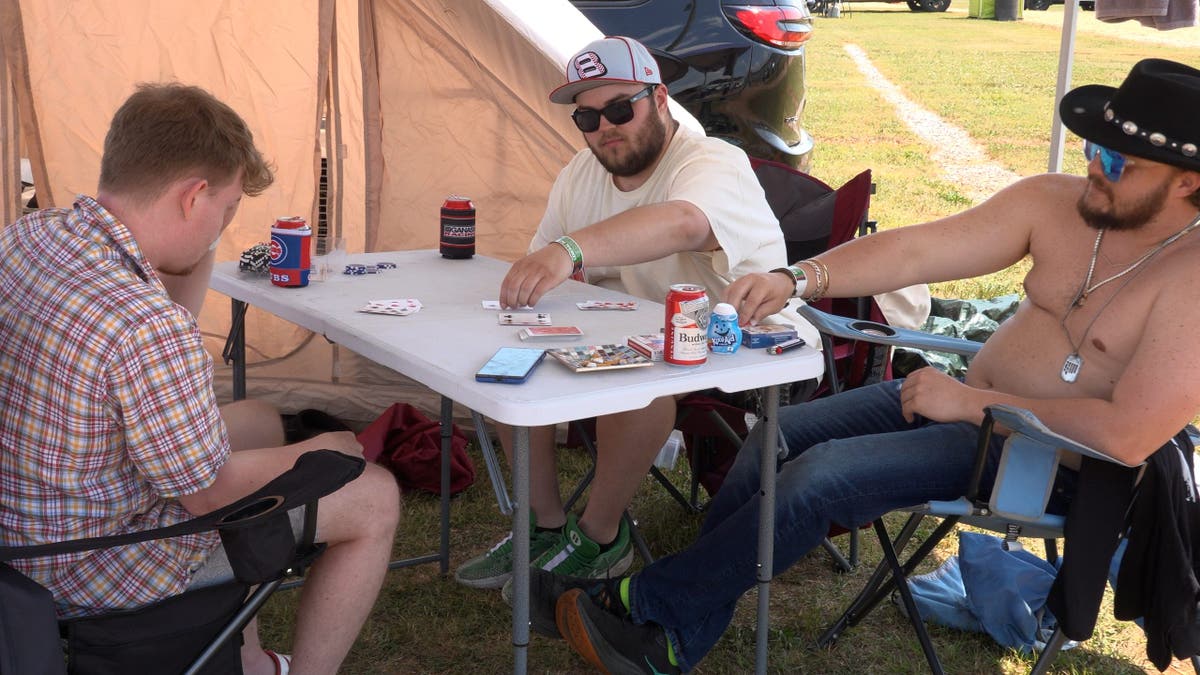 Talladega fans infield camping