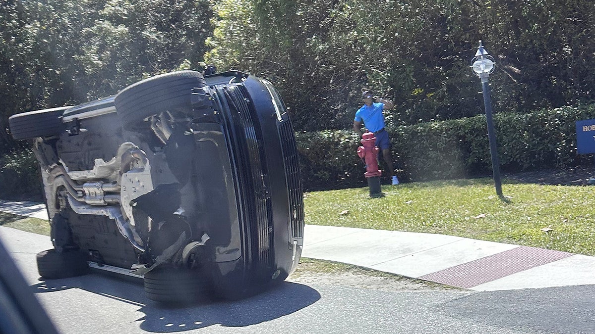Tiger Woods vehicle rollover crash Florida