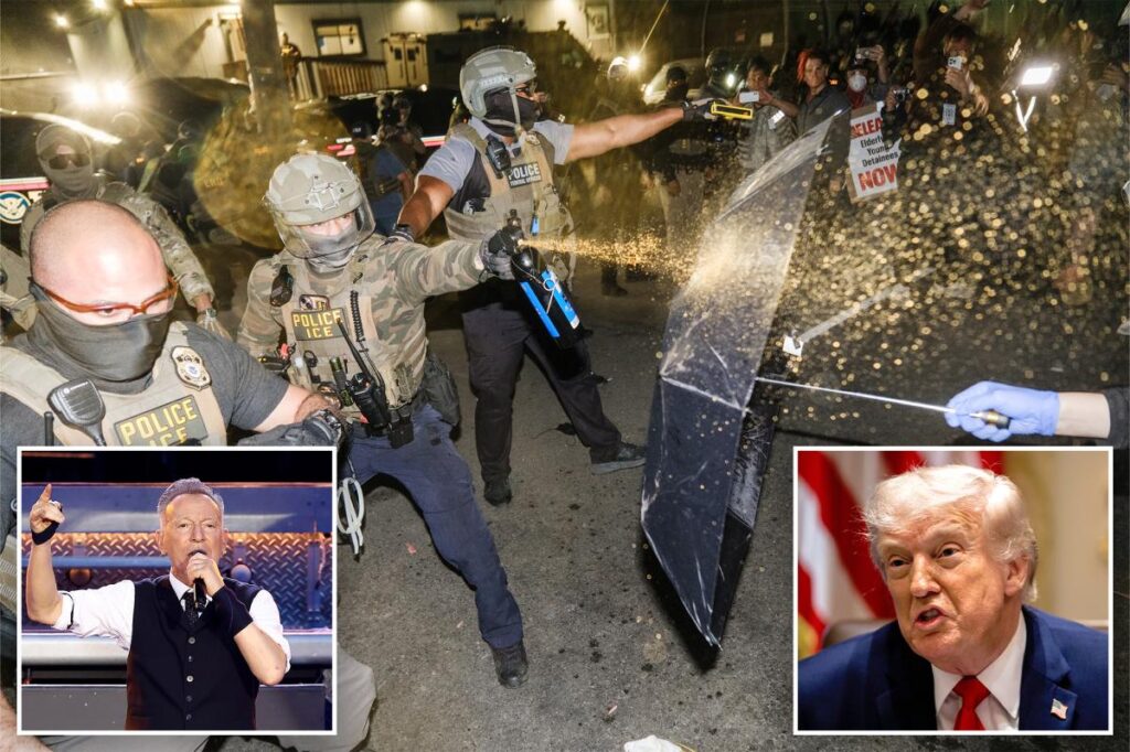 Bruce Springsteen halts gig to blast Newark’s Delaney Hall amid clashes between anti-ICE mob, feds