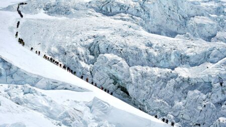 Record number of climbers summit Mount Everest from Nepali side despite overcrowding concerns
