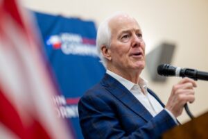 Cornyn Draws Contrast With Massie, Cassidy in Texas Runoff Against Trump-Backed Paxton