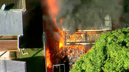 Man charged with arson, domestic violence after three houses destroyed