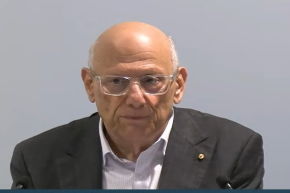 Emeritus Professor Andrew Markus gave evidence to the Royal Commission into Antisemitism and Social Cohesion on Tuesday.