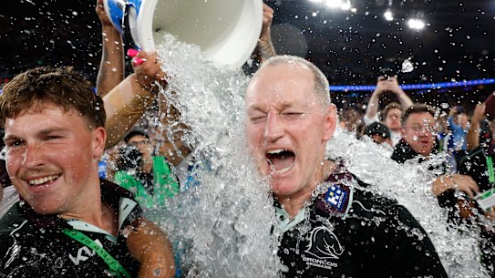 Winner: Very few coaches get to celebrate premiership success. Michael Maguire has done it with two clubs.