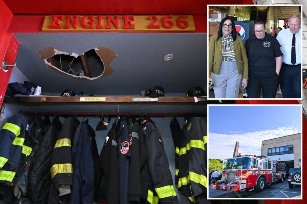 See it: Dilapidated FDNY firehouses plagued by huge leaks, collapsed ceilings, mold and more