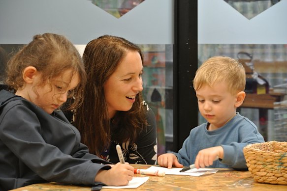 Study supervisor Dr Aisling Mulvihill and her children.
