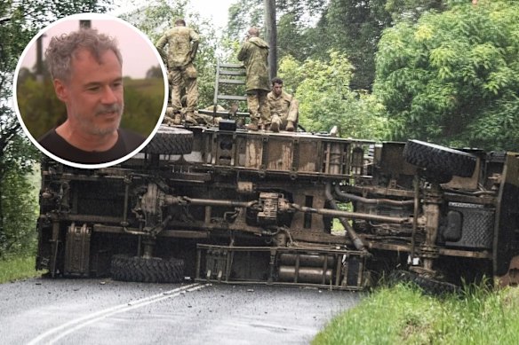 The Herald’s chief photographer Nick Moir has been commended for his emergency response to the rollover of an army transport truck during Cyclone Alfred.