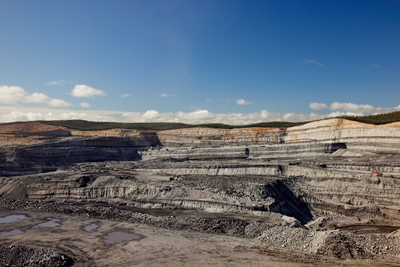 A pit mine owned by Whitehaven Coal.