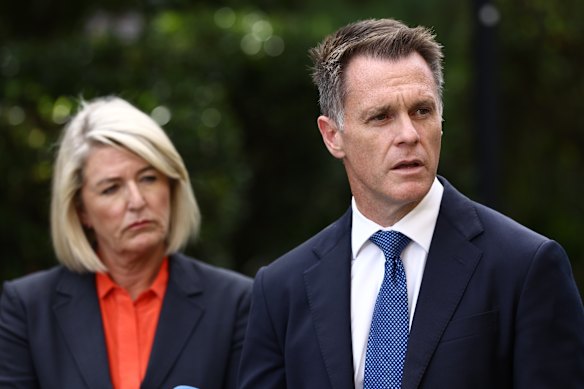 Police Minister Yasmin Catley, who had described the NSW Firearms Registry as a “shambles”, and Premier Chris Minns.