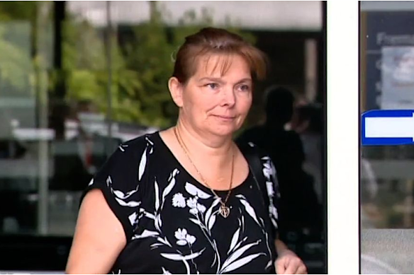 Michelle Hanson outside court following a previous hearing. The charges against her have been dropped.