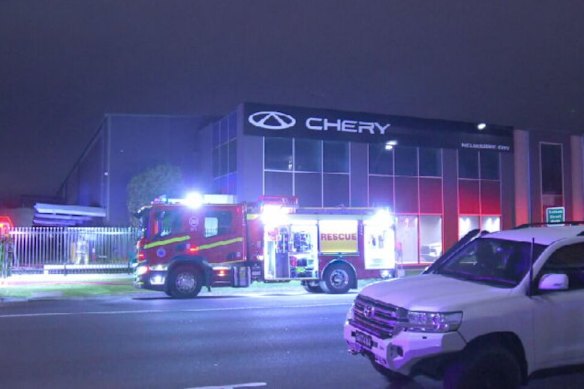 Firefighters were called to the blaze about 4.50am. 