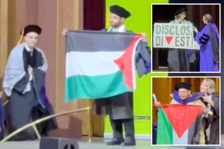 Anti-Israel grads disrupt another CUNY law-school ceremony