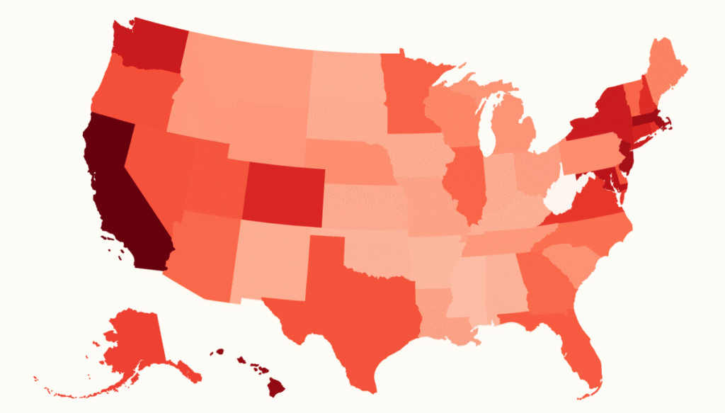 US States Ranked by How Much Monthly Bills Cost