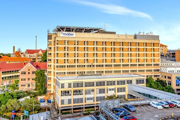 The man was arrested at the Mater Hospital.