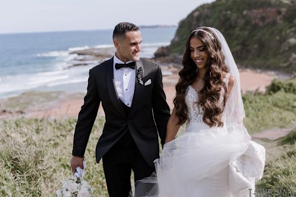 Nathan Borg’s gruelling treatment regimen had to work around his wedding to his partner, Samantha, three months after his bowel cancer diagnosis.