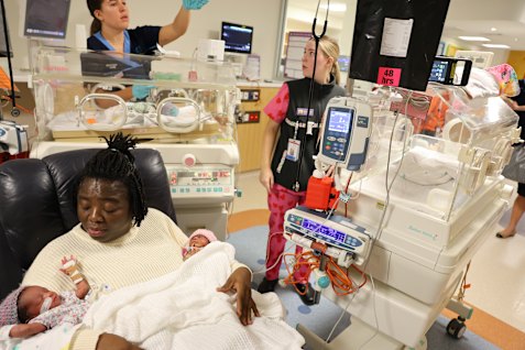 Belinda Lotsu was surprised to find out she was having four babies.