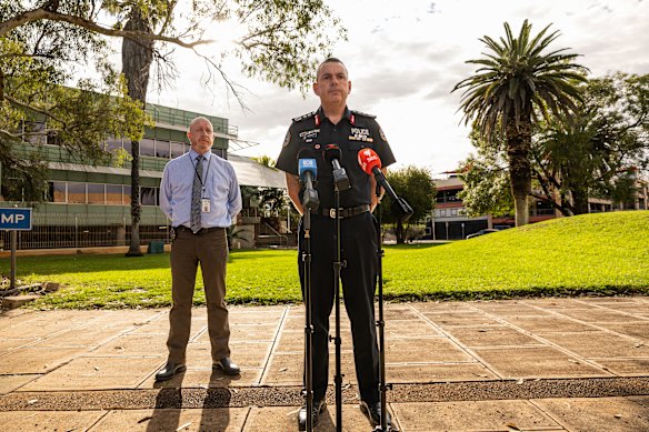 NT Police Commissioner Martin Dole makes the announcement on Sunday.