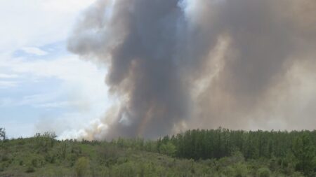 Lightning sparks out-of-control Saskatchewan wildfire, community on evacuation alert
