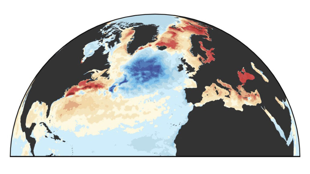 The North Atlantic’s ‘cold blob’ may signal a major current’s decline
