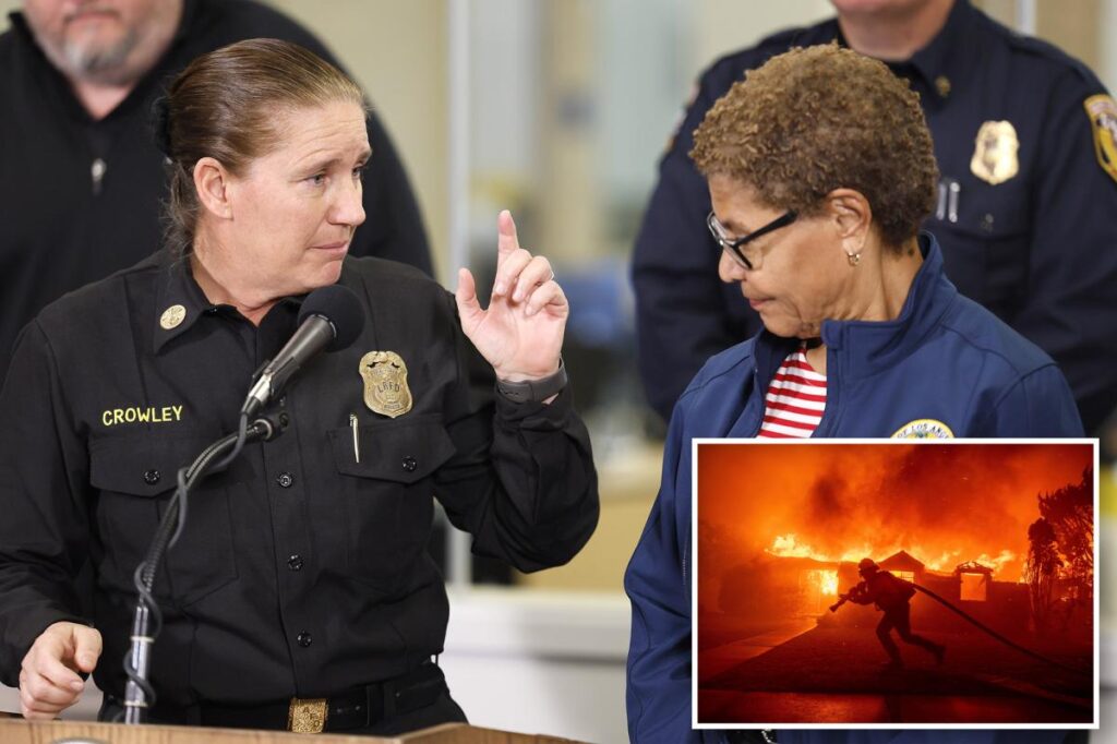 Exclusive | Ex-LAFD Chief Kristin Crowley sues Mayor Karen Bass for defamation after Palisades Fire feud and dismissal