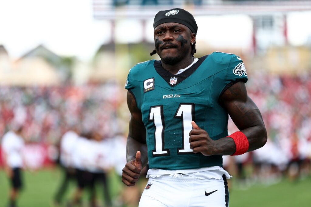 AJ Brown Addresses Patriots Trade For First Time