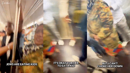 Woman allegedly choked subway rider, yelled antisemitic remarks in attack caught on video: police