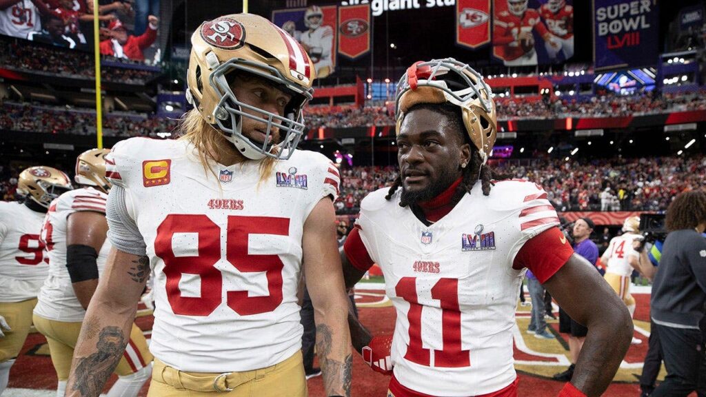 George Kittle wishes 'luck' to whoever trades for Brandon Aiyuk as 49ers look to move on from receiver